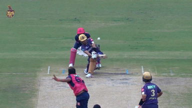 IPL 2025 M53: KKR vs RR - Rahmanullah Gurbaz Six