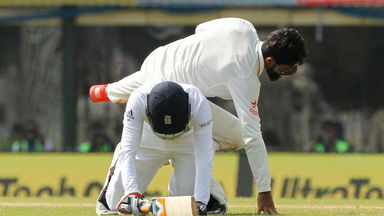 Collision course - Rashid and Jadeja in a tangle