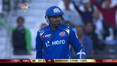 M11: MI vs YOR – Harbhajan Singh six