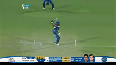 M21: RR vs MI – Ishan Kishan Six
