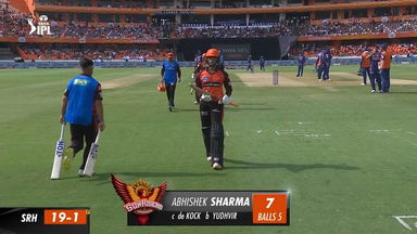 M58: SRH vs LSG –  Abhishek Sharma  Wicket