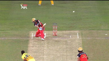Virat plays an ABD shot