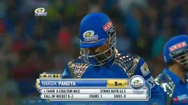 M39: MI vs DD – Hardik Pandya Wicket