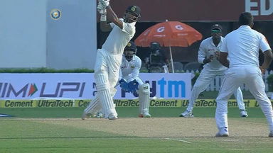 IND vs SL 2017, 1st Test Day 4: Shikhar Dhawan Six