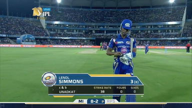 Final: RPS vs MI – Lendl Simmons Wicket