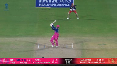 IPL 2026 M16: RR vs RCB - Vaibhav Sooryavanshi Six