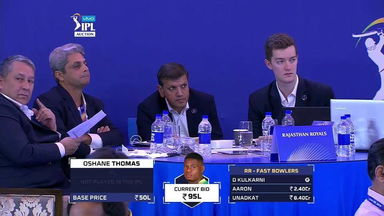 2019 VIVO IPL Player Auction - Rajasthan Royals