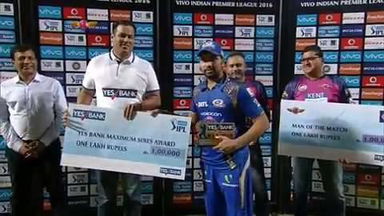 M29: RPS vs MI – YES Bank Maximum Sixes – Rohit Sharma