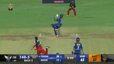 M15: RCB vs LSG – Nicholas Pooran Six