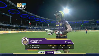 Q2: MI vs KKR – Suryakumar Yadav Wicket