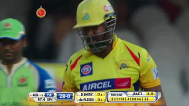 M53: RCB vs CSK – Dwayne Smith Six