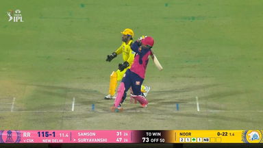 IPL 2025 M62: CSK vs RR - Vaibhav Sooryavanshi Six