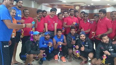 A meet and greet with India's specially challenged cricket team