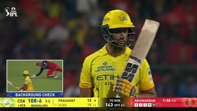 IPL 2026 M11: RCB vs CSK - Shivam Dube Wicket