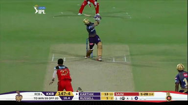 M17: RCB vs KKR – Dinesh Karthik Six