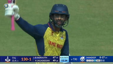 SMAT 2024 Tamil Nadu vs Tripura: N Jagadeesan' stylish 50(30)