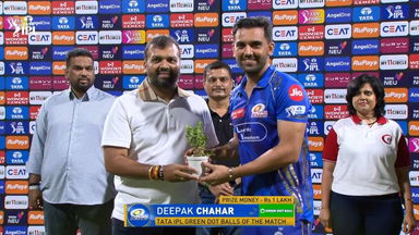 IPL 2025 M38: MI vs CSK - TATA IPL Green Dot Balls of the Match - Deepak Chahar