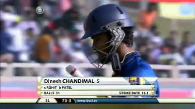 5TH ODI: IND vs SL – Dinesh Chandimal Wicket