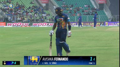 IND vs SL 2023, 3RD ODI: Avishka Fernando  Wicket