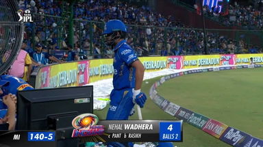 M43: DC vs MI – Nehal Wadera Wicket