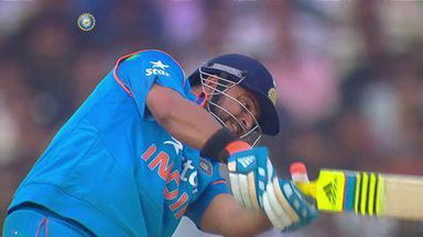 1ST ODI: IND vs SL – Suresh Raina Six