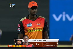 M49: KKR vs SRH – Jason Holder Wicket