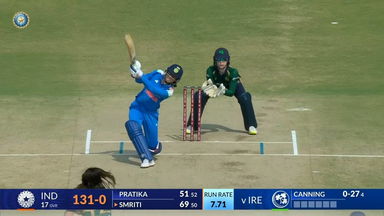 IND-W vs IRE-W 2025, 3rd ODI: Smriti Mandhana Six