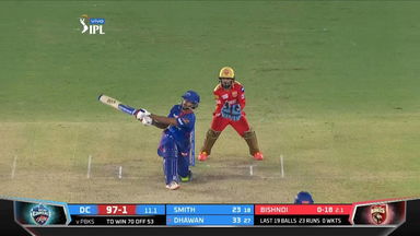 M29: PBKS vs DC – Shikhar Dhawan Six