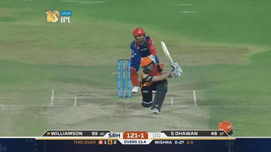 M21: SRH vs DD – Kane Williamson Six