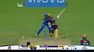 M47: KKR vs MI – Chris Lynn Six