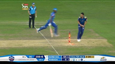 Final: MI vs DC – Kagiso Rabada Wicket