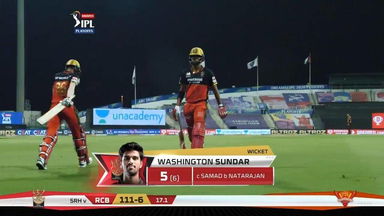 Eliminator: SRH vs RCB – Washington Sundar Wicket