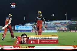 Eliminator: SRH vs RCB – Washington Sundar Wicket