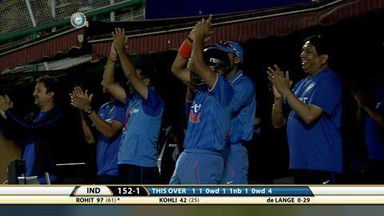 1ST T20I: IND vs SA – Rohit Sharma Six