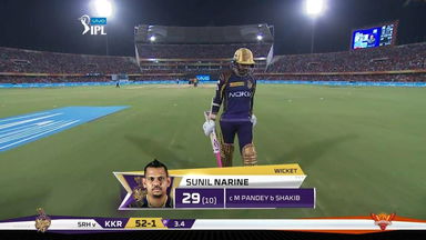 M54: SRH vs KKR – Sunil Narine Wicket