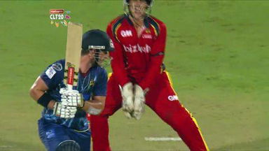 M14: LIO vs OT –  Hamish Rutherford c de Kock b Imran Tahir