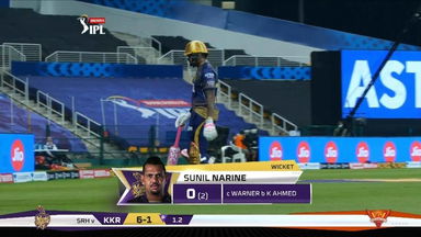 M08: KKR vs SRH – Sunil Narine Wicket