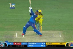 Q1: DC vs CSK – Shimron Hetmyer Six
