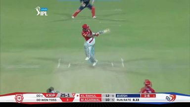 M22: DD vs KXIP – KL Rahul Six
