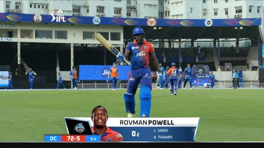 M02: DC vs MI – Rovman Powell Wicket