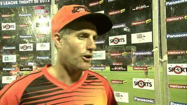 CLT20 2013 M8: SCO vs OT   –   Interview – Simon Katich