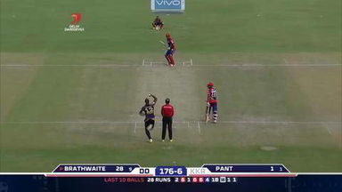 M26: DD vs KKR – YES Bank Maximum Sixes – Carlos Brathwaite
