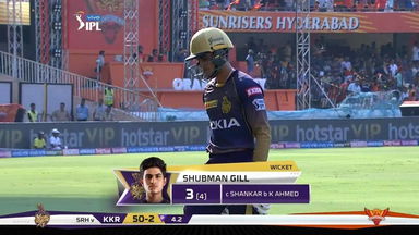 M38: SRH vs KKR – Shubman Gill Wicket