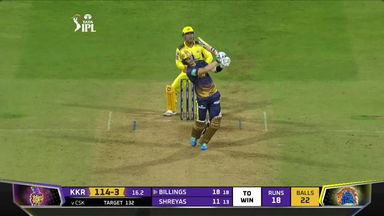 M01: CSK vs KKR – Sam Billings Six