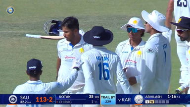 Ranji Trophy 2026-27, KSCA vs SCA: Saurashtra 1st Innings Fall of Wickets