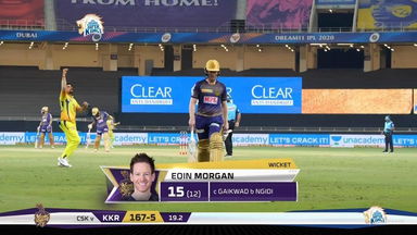 M49: CSK vs KKR – Eoin Morgan Wicket