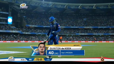 M31: MI vs RCB – Quinton de Kock Wicket