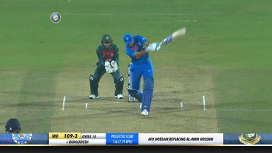 IND vs BAN 2019, 3rd T20I: Shreyas Iyer Six