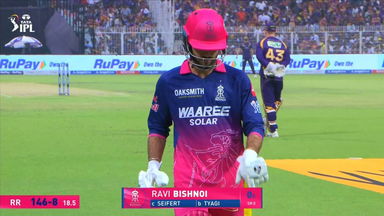 IPL 2026 M28: KKR vs RR - Ravi Bishnoi Wicket