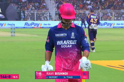 IPL 2026 M28: KKR vs RR - Ravi Bishnoi Wicket